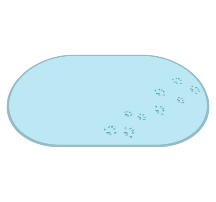 Tafsavtrycksspår Vinylmatta djur - Tenstickers