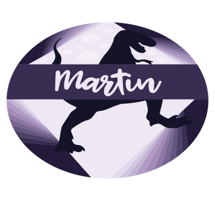 Velociraptor med namn Andra Vinylmattor - Tenstickers