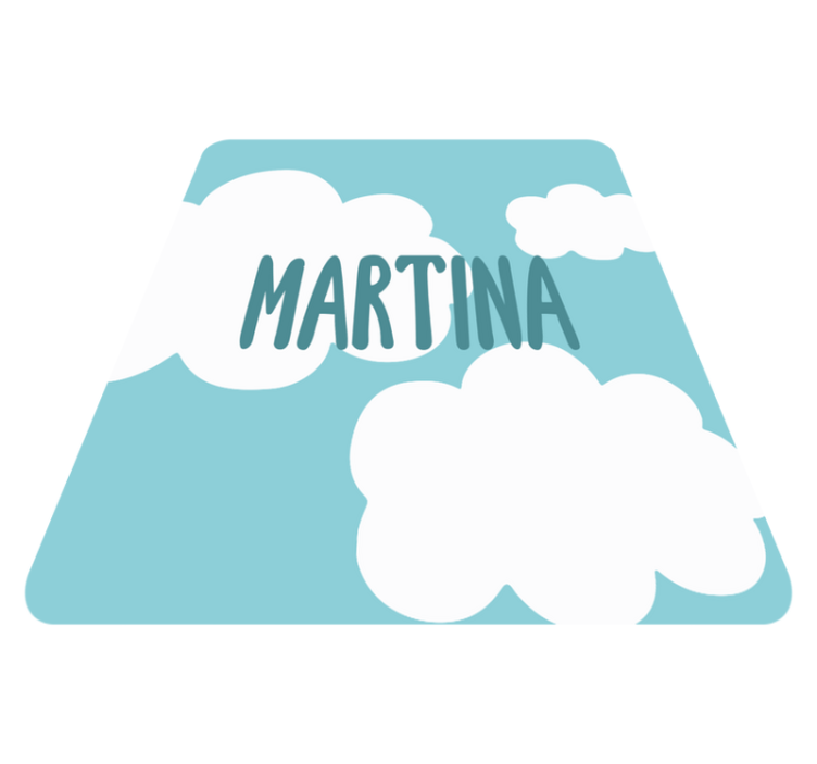 Klassiska moln med namn Andra Vinylmattor - Tenstickers