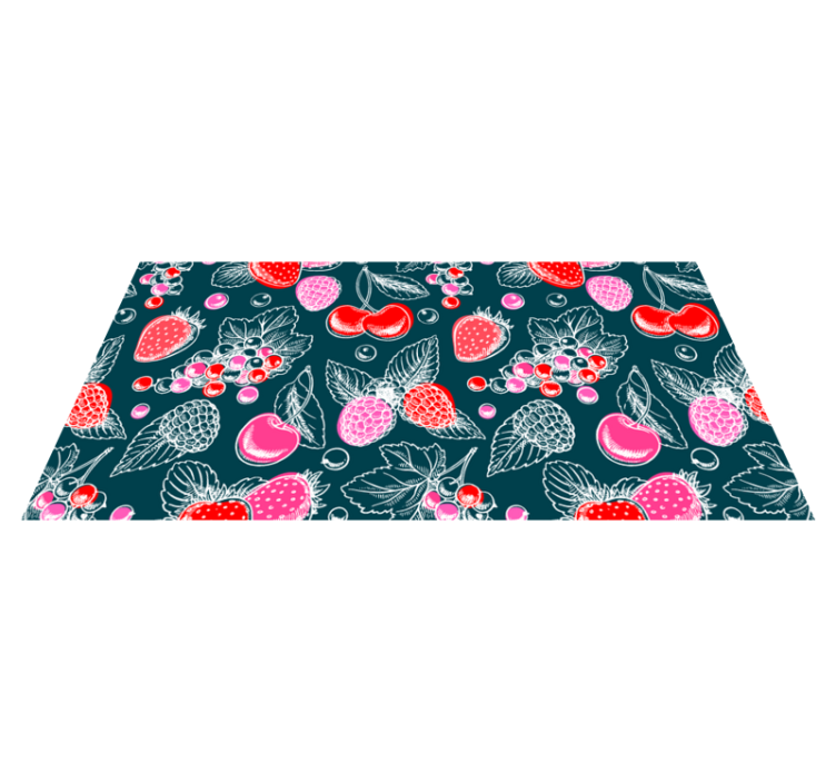 Fruktuppsättningsillustration Vinylmatta Kök - Tenstickers