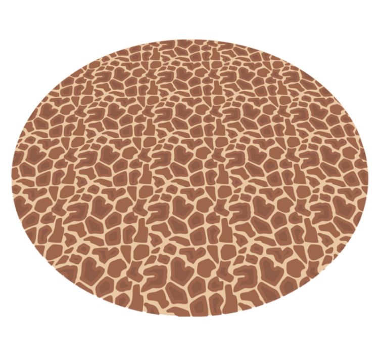 Giraffmönster Vinylmatta djurtryck - Tenstickers