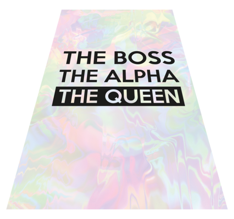 Anpassad motiverande fras Vinylmatta namn - Tenstickers