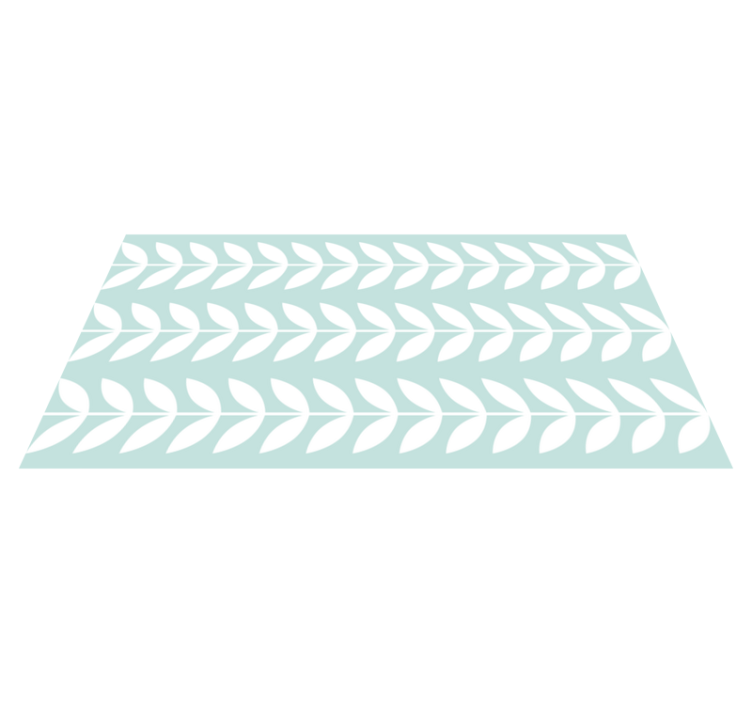 Lövgrönt mönster Vinylmatta natur - Tenstickers