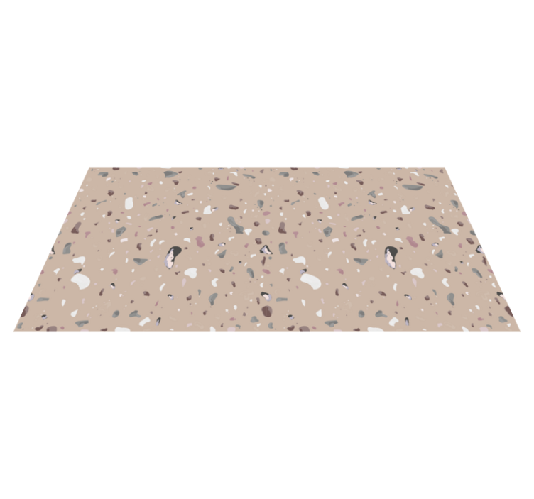 Beige terrazzo kakel matta - Tenstickers