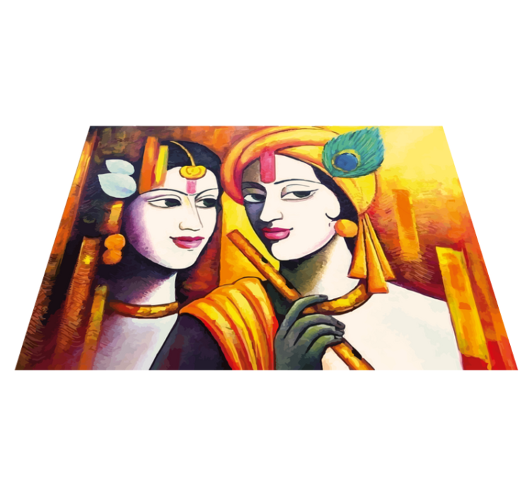 Modern konst människor modern matta - Tenstickers