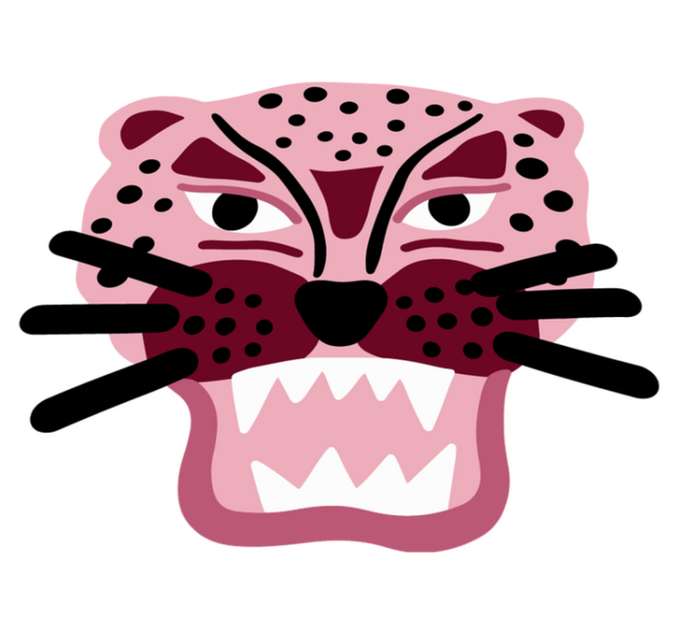 Vildsint leopardhuvud Andra Vinylmattor - Tenstickers