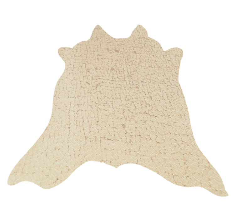 Beige ko djur tryck vinyl matta - Tenstickers