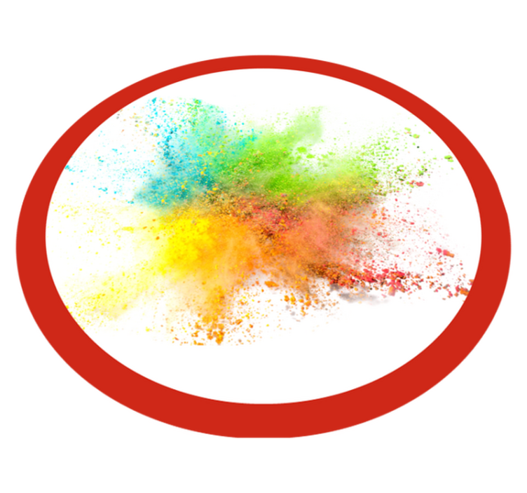 Färgglad explosionseffekt Vinylmatta sovrum - Tenstickers