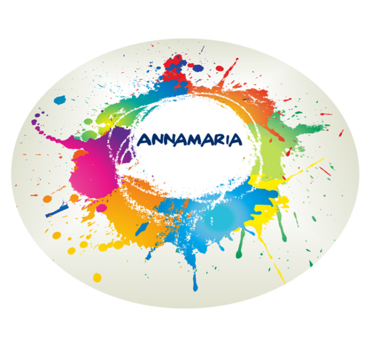 Stänk med namn Vinylmatta Ungdom - Tenstickers