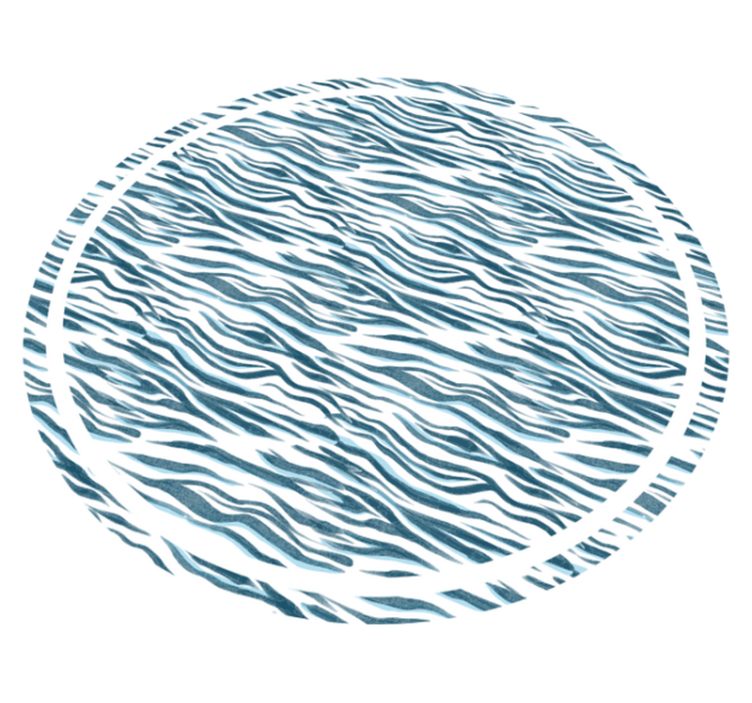 Snygg zebravåg Vinylmatta djurtryck - Tenstickers