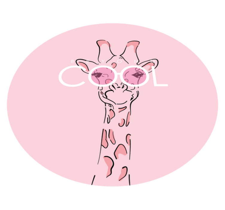 Cool giraff djur matta vinyl matta - Tenstickers