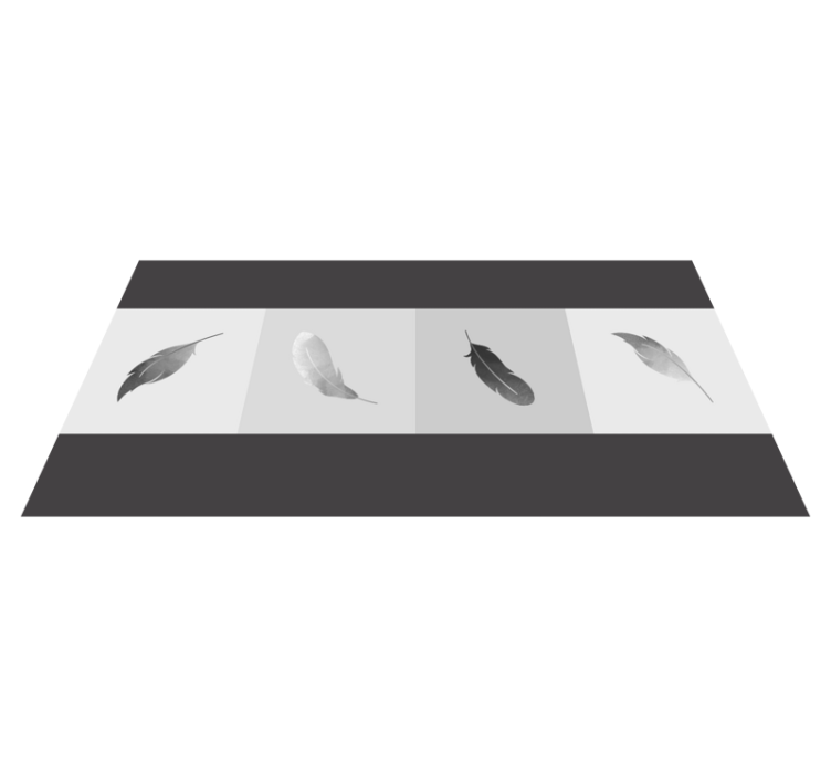 Fjäderminimalism Vinylmatta djur - Tenstickers