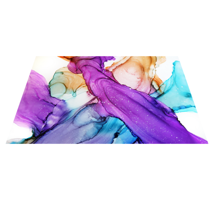 Abstrakta vätskevirvlar Vinylmatta badrum - Tenstickers