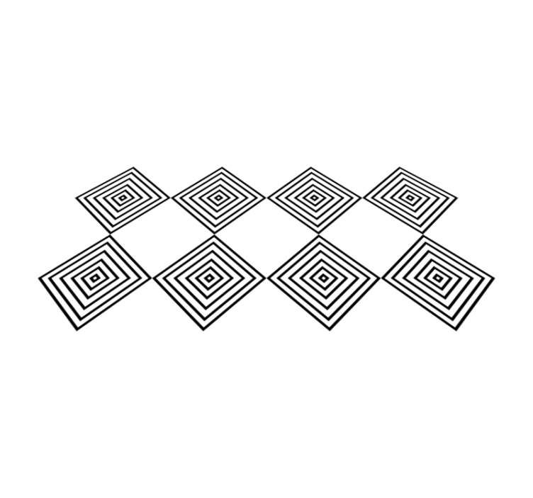 Grafisk kakel effekt kakel vinyl matta - Tenstickers