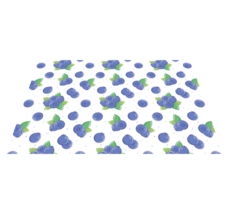 Färska bärmönster Vinylmatta blommor och växter - Tenstickers