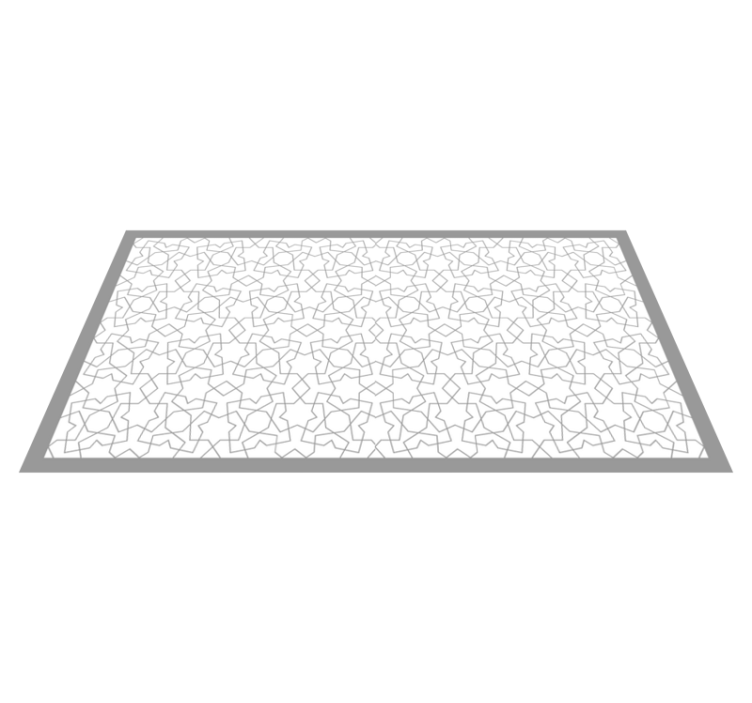 Vinylmatta mosaik med sofistikerade geometriska mönster - Tenstickers