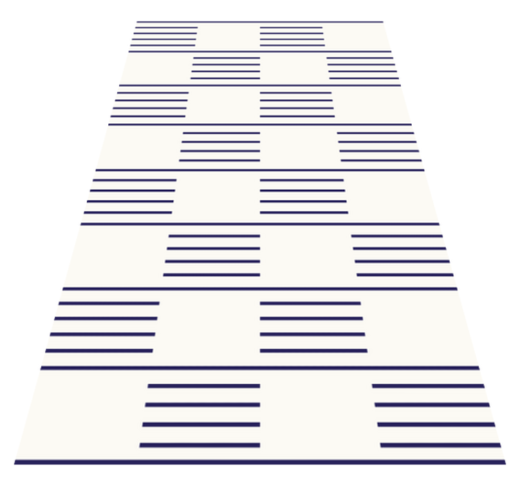 Snygga linjära mönster Vinylmatta Vardagsrum - Tenstickers