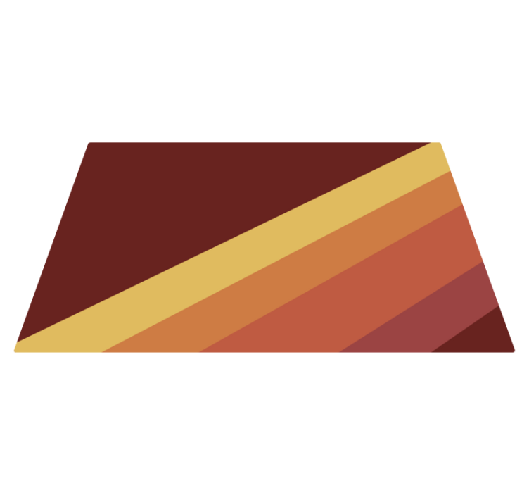 Livfullt randigt motiv Vinylmatta minimalistisk - Tenstickers