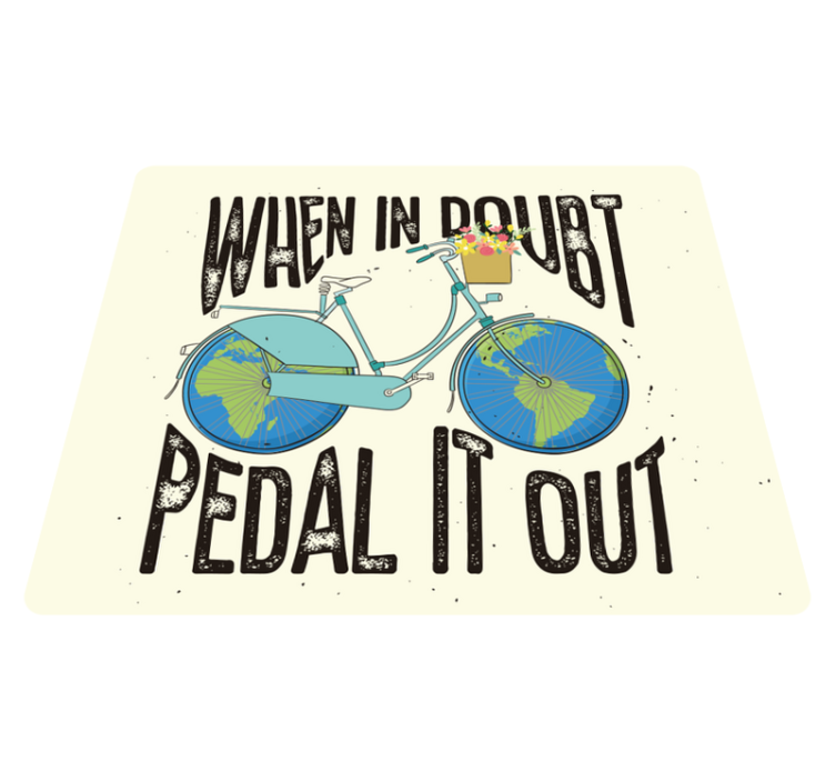 Cykel roliga vinyl matta - Tenstickers