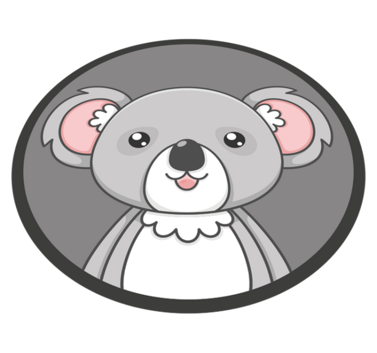 Söt koalaillustration Vinylmatta Barn - Tenstickers