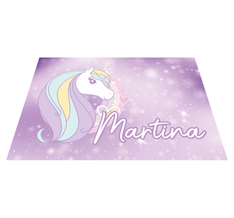 Vinylmatta unicorn drömlandet - Tenstickers