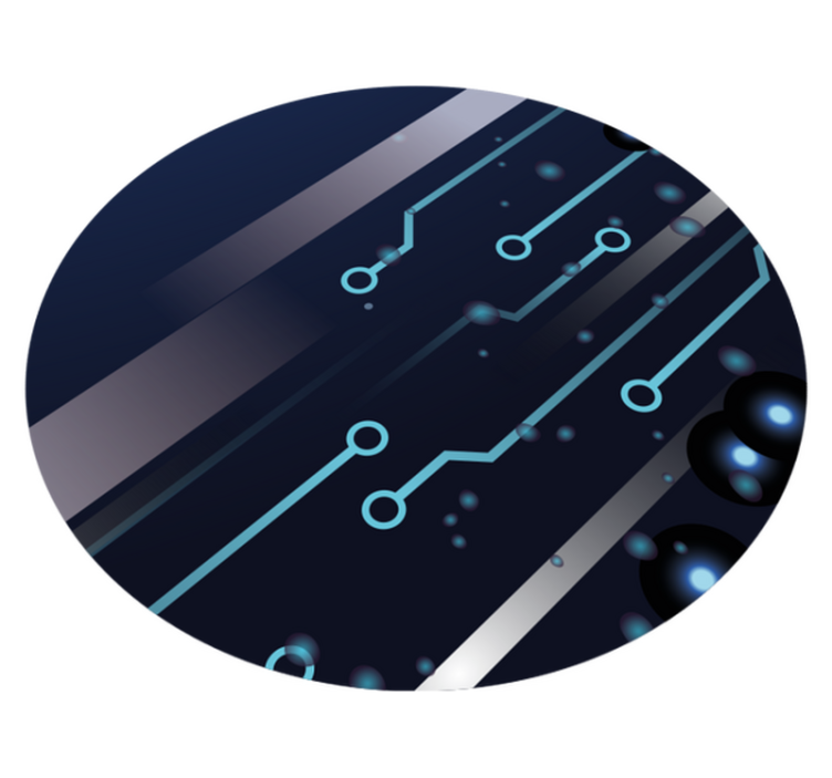 Kretskortsmönster Vinylmatta Ungdom - Tenstickers