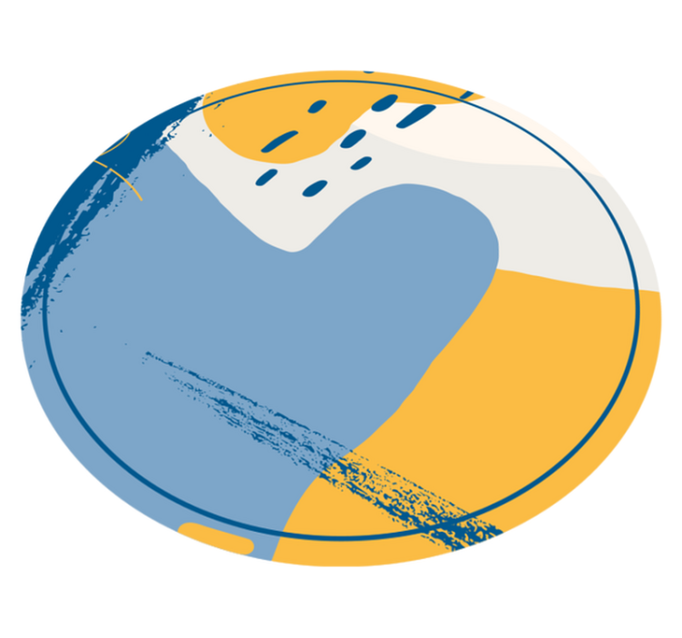 Cirkulär konst Vinylmatta steneffekt - Tenstickers