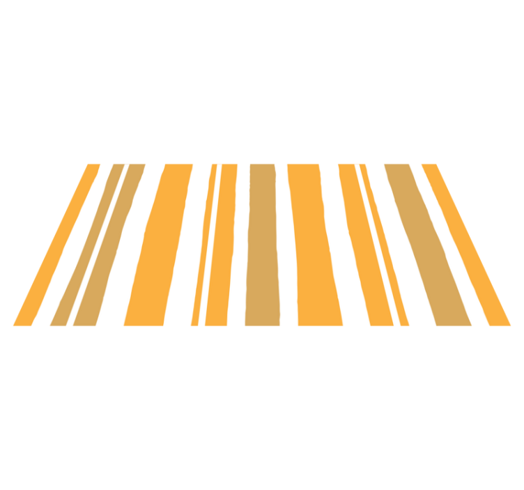 Varma orangea linjer Vinlymatta randiga - Tenstickers