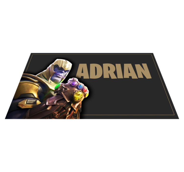 Vinylmatta ungdom gamingkaraktär med namn - Tenstickers