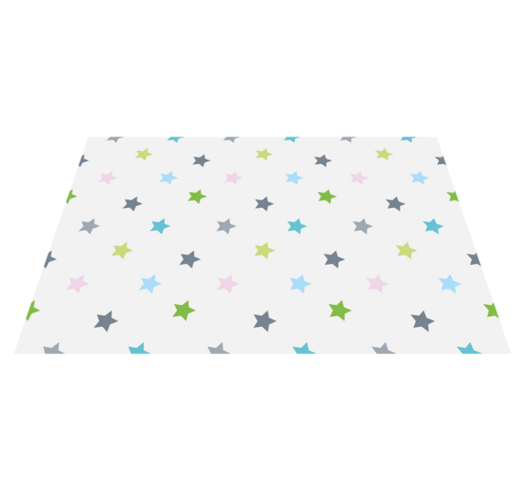 Minimalistiska färger Vinylmatta Stjärnor - Tenstickers