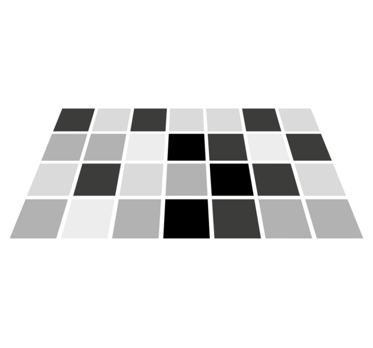 Grå nyanser rutor Vinylmatta badrum - Tenstickers