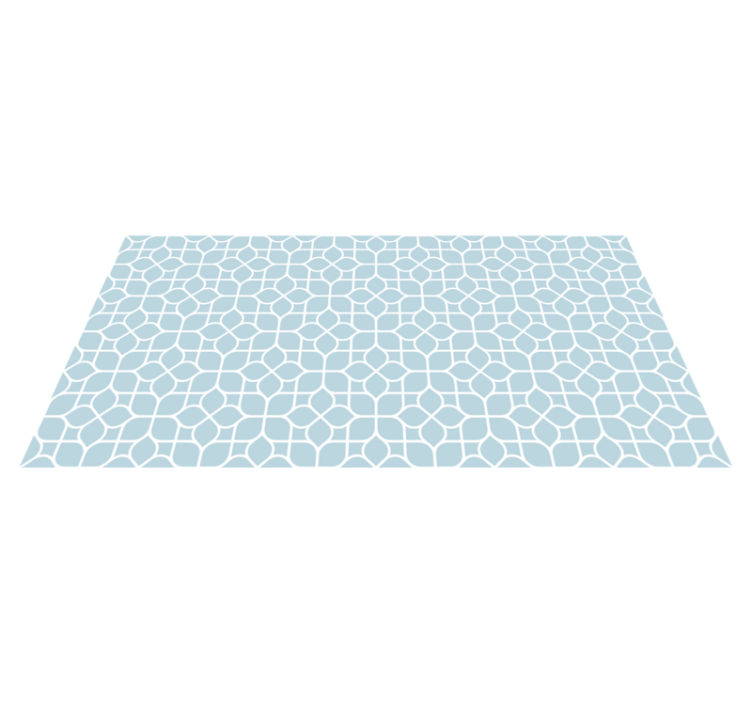 Vita och grå element Vinylmatta geometrisk - Tenstickers