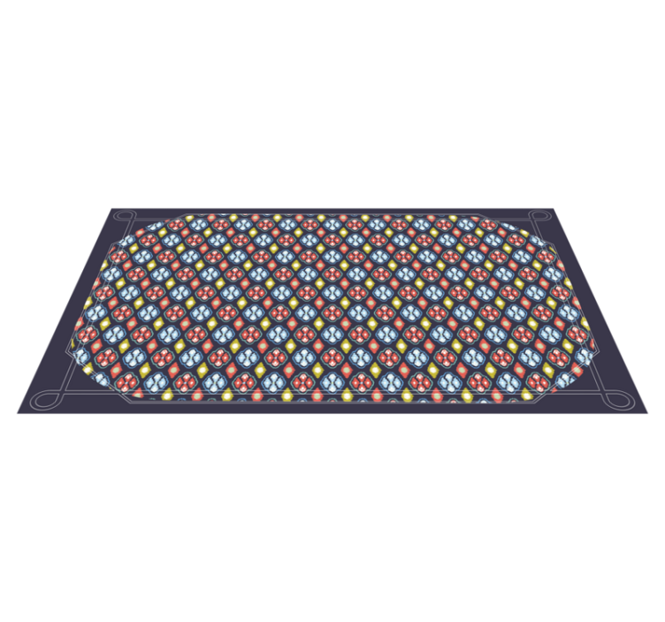 Färgglad mosaikkomposition Vinylmatta foajé - Tenstickers