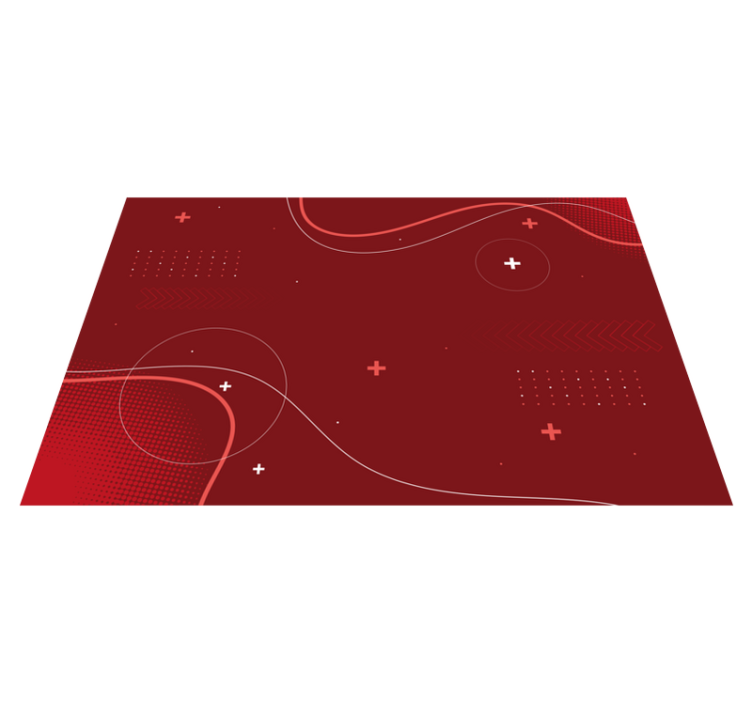 Dynamiska abstrakta mönster Vinylmatta modern - Tenstickers