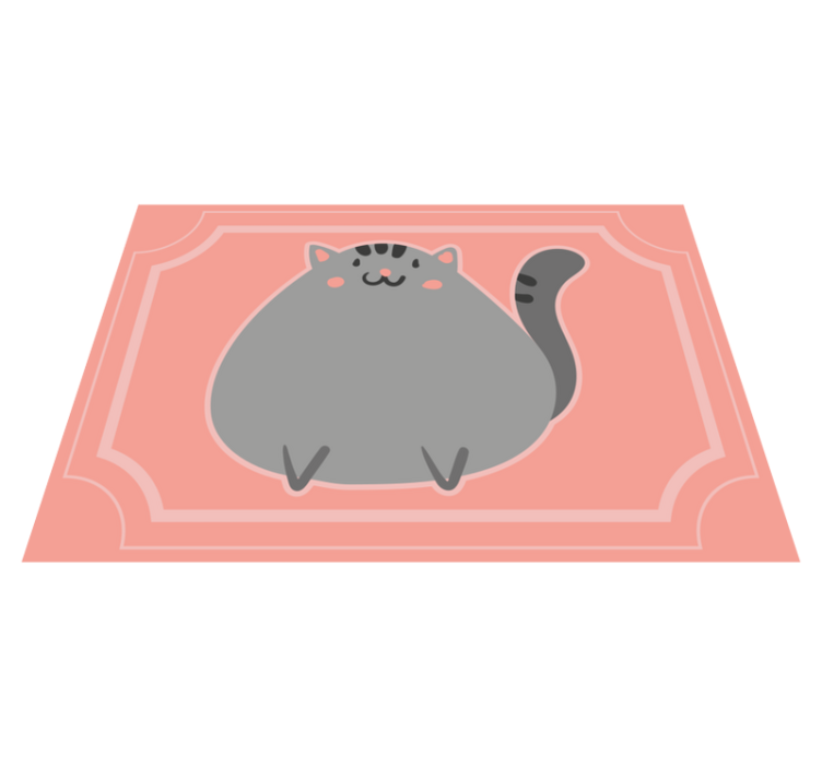 Bedårande kattkonstverk Andra Vinylmattor - Tenstickers