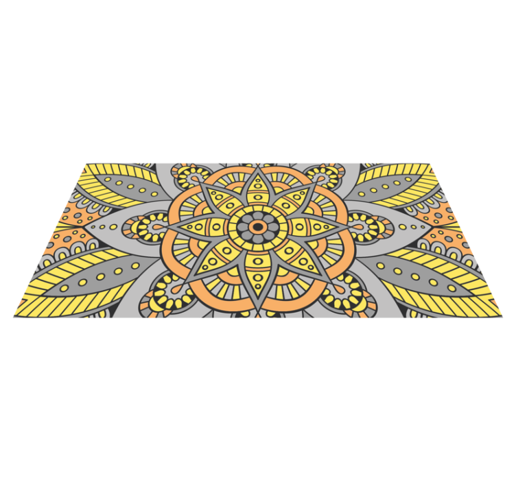 Vinylmatta mandala elegant mandalamönster - Tenstickers