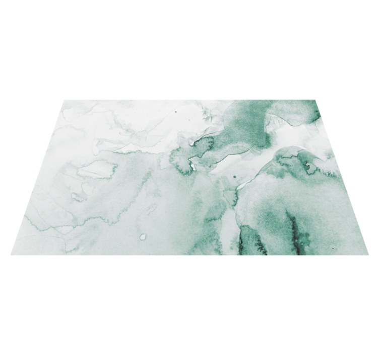 Mjuk grön virvel vinylmatta i marmor - Tenstickers