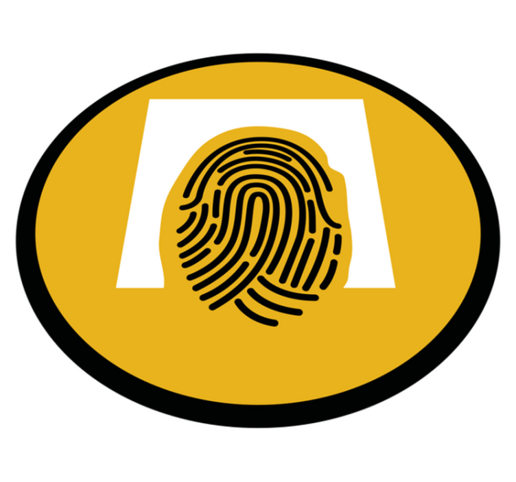 Fingeravtrycksmönster Vinylmatta Mosaik - Tenstickers