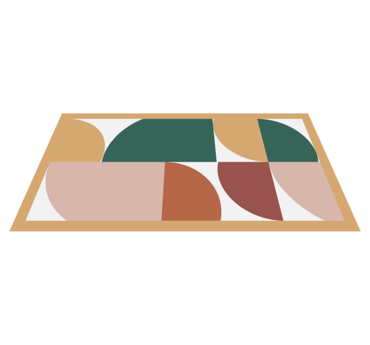 Abstrakt mönster geometrisk matta - Tenstickers