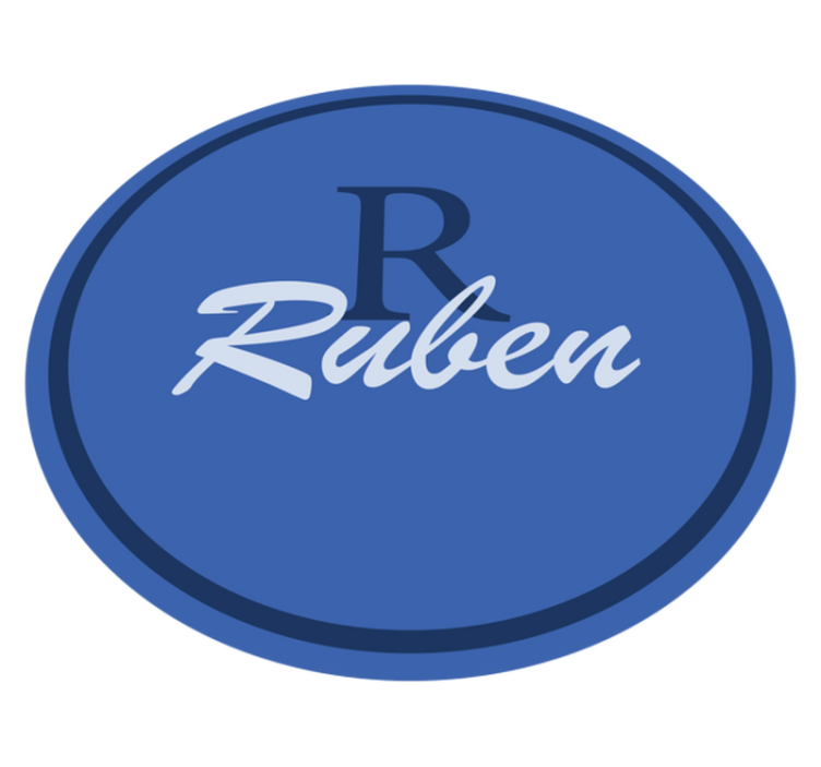 Anpassad namncirkel Vinylmatta namn - Tenstickers