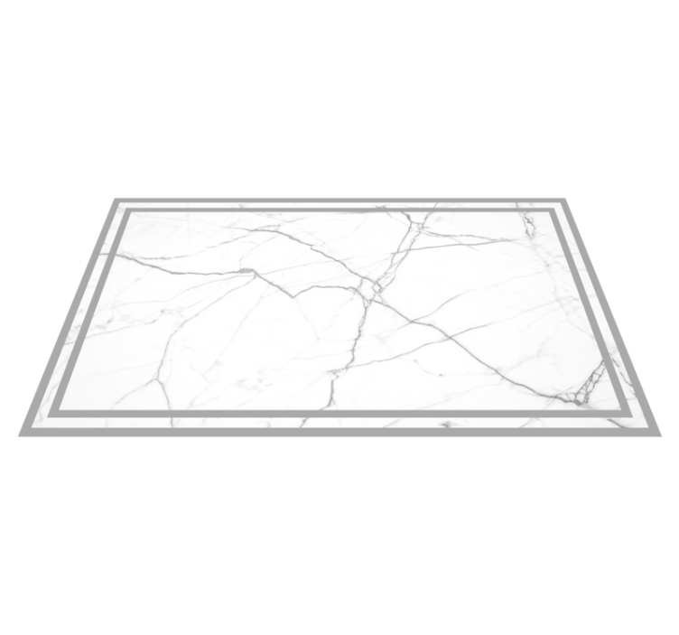 Rustik grå cement asimetrisk kakel matta - Tenstickers