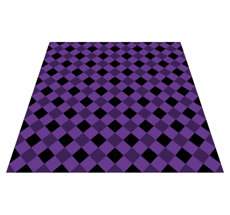 Vinylmatta geometrisk lila rutmönster - Tenstickers