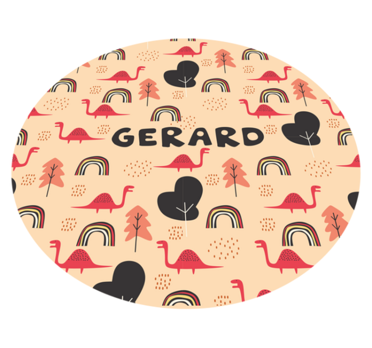 Jurassic nordiskt tema personlig matta - Tenstickers