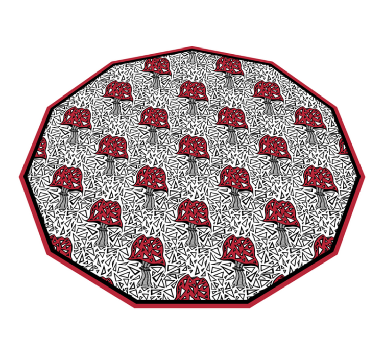 Konstnärligt svampmotiv Vinylmatta natur - Tenstickers