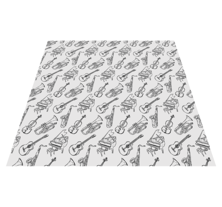 Vinylmatta textur musikinstrument kollektion - Tenstickers