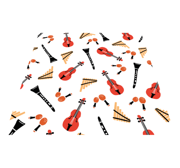 Andra vinylmattor med musikinstrumentmotiv - Tenstickers