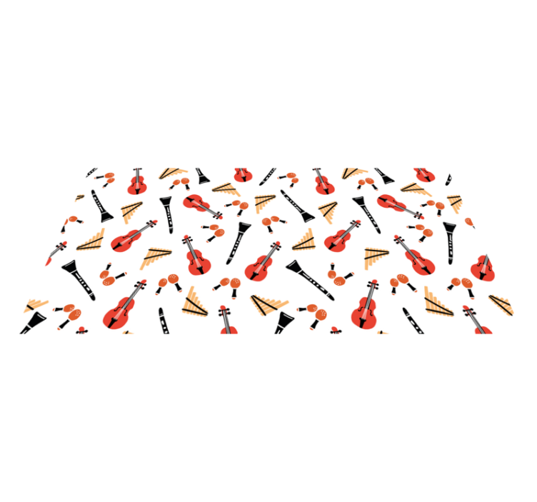 Andra vinylmattor musikinstrumentmönster - Tenstickers