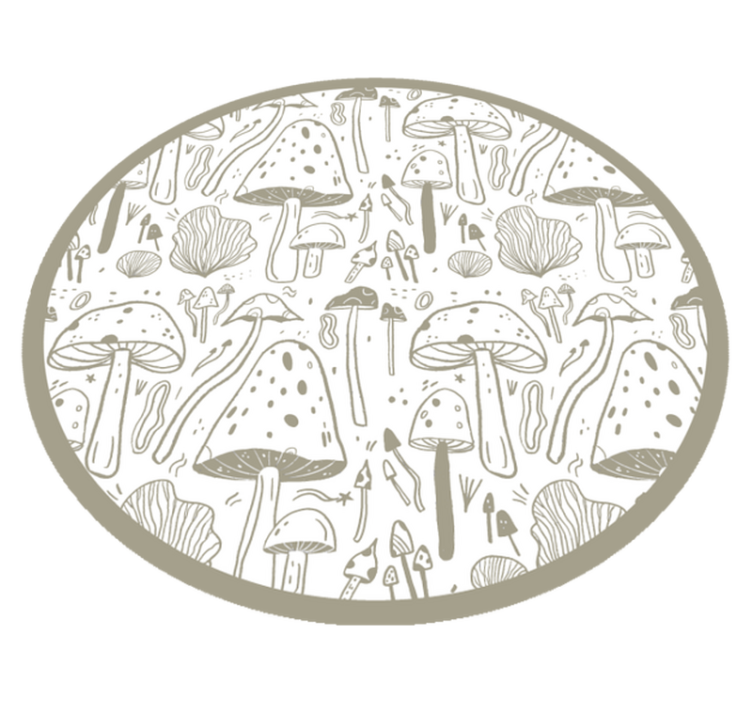 Vinylmatta natur svampmotiv - Tenstickers