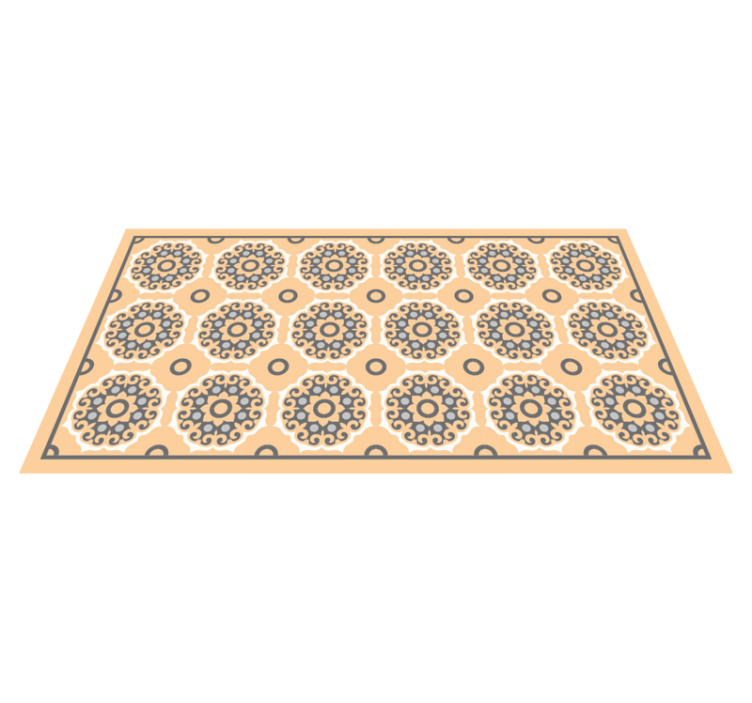 Geometriskt mandalamotiv Vinylmatta kakeleffekt - Tenstickers