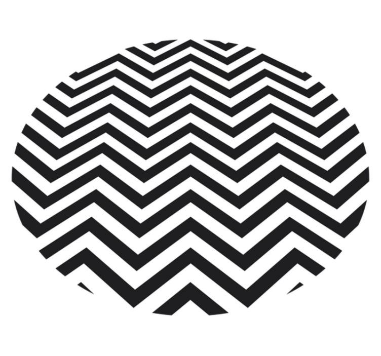 Vinylmatta geometrisk med chevronmönster - Tenstickers